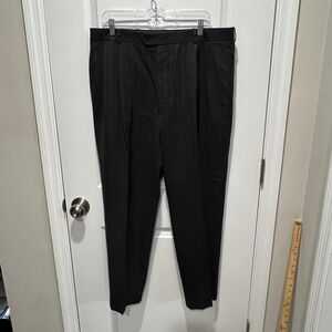 Unbranded Mens Dress Pants Pinstripe Black 36x27